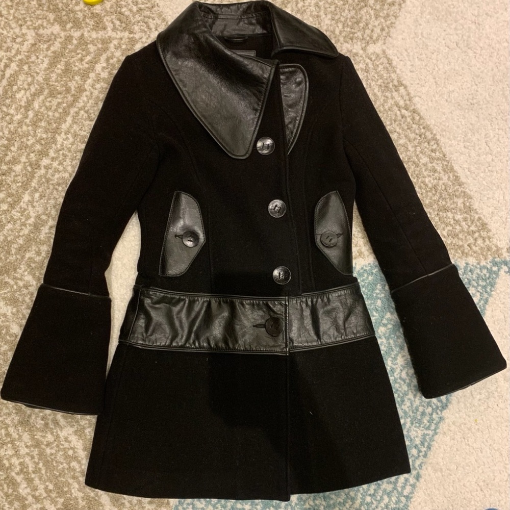 Rudsak Wool and Leather Coat - XS